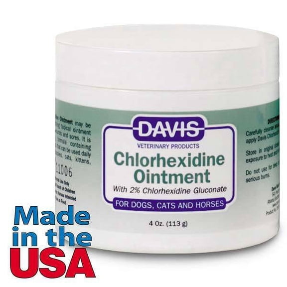 Chlorhexidine Soothe Wounds Pet Skin Conditions Choose Spray Ointment or Shampoo (4oz Ointment)