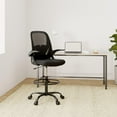 thumbnail image 2 of Silla de diseño Primy Tall para oficina con reposabrazos, color negro, 2 of 8