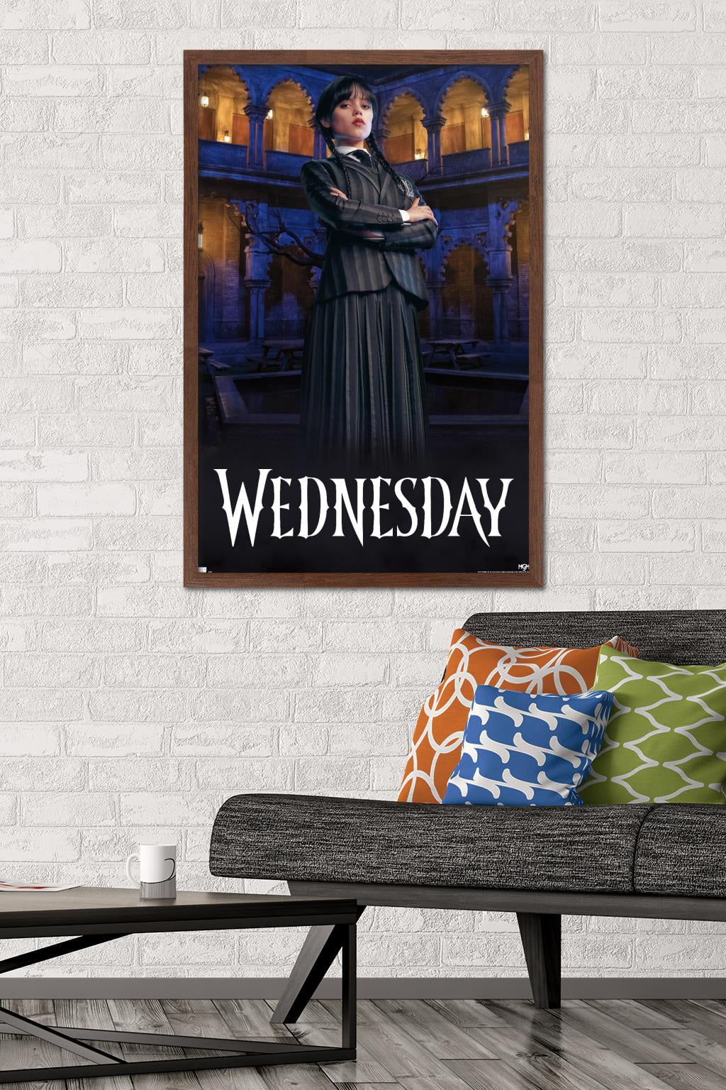 Wednesday - Portrait Wall Poster, 22.375" x 34" Framed