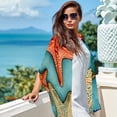 thumbnail image 6 of Starfish Breathable Chiffon Yarn Silk Scarf 180*73 - Light Translucent Shawl Wrap 28.7x70.86in, 6 of 6