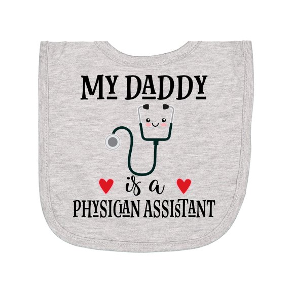 Inktastic Physician Assistant Daddy Baby Newborn Bib