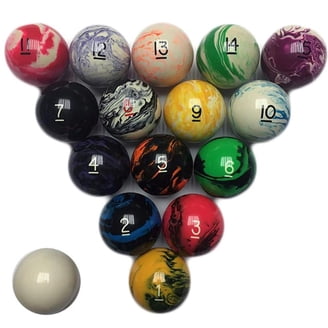 Cyclop Hyperion Pool Ball Set - 20 ball TV color set - Phenolic