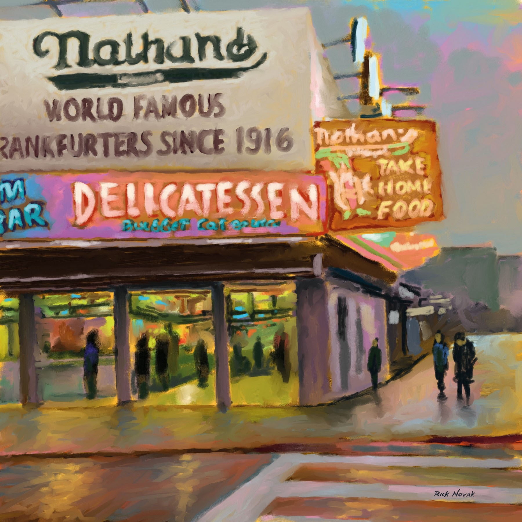 Marmont Hill "Nathans" by Rick Novak Painting Print on Wrapped Canvas