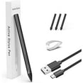 thumbnail image 1 of wonima11 Stylus for HP Envy X360 Pavilion x360 Specter X360 Spectre x2 Envy x2 Touchscreen Laptop Rechargeable MPP 2.0 Tilt Pencil 4096 Pressure Sensitivity Using The Microsoft MPP Protocol, Black, 1 of 1