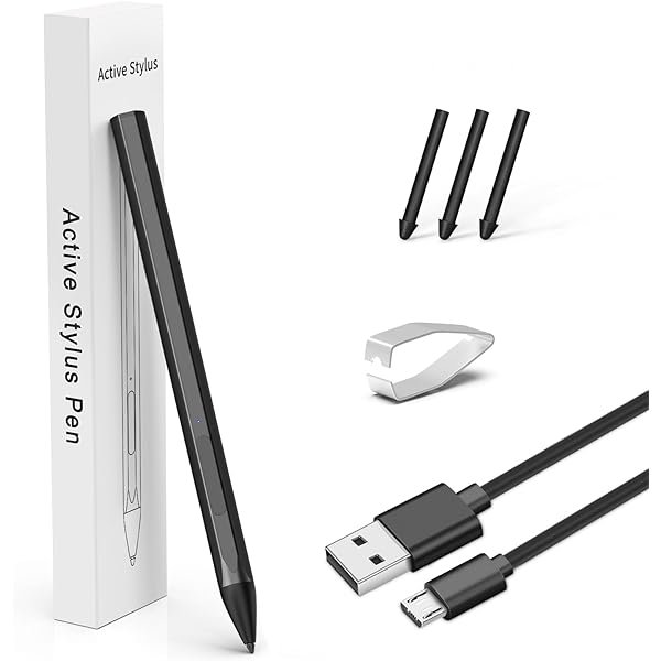 wonima11 Stylus for HP Envy X360 Pavilion x360 Specter X360 Spectre x2 Envy x2 Touchscreen Laptop Rechargeable MPP 2.0 Tilt Pencil 4096 Pressure Sensitivity Using The Microsoft MPP Protocol, Black