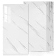 thumbnail image 1 of 10 unidades de azulejos adhesivos de mármol, autoadhesivos e impermeables, de PVC, para decoración de paredes de baño, cocina y ducha., 1 of 6