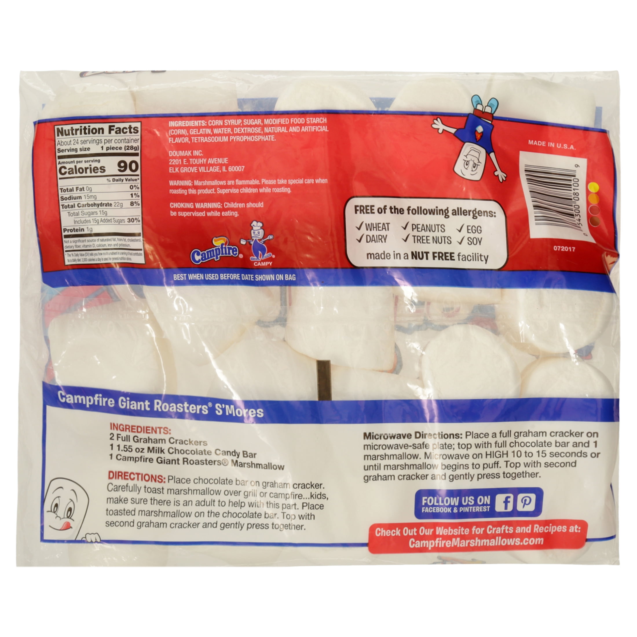 Campfire Giant Roasters Premium Quality Marshmallows, 24 oz Campfire Giant Roasters Premium Quality Marshmallows, 24 oz