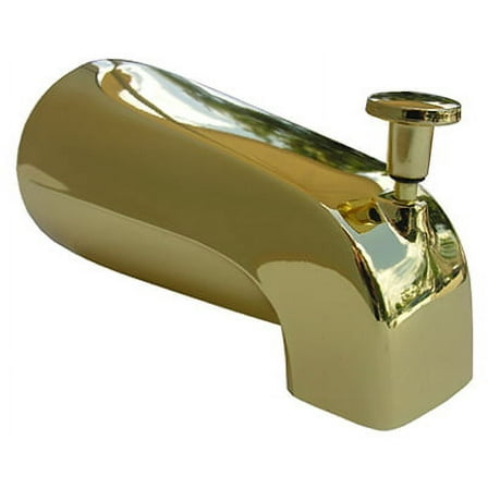 Lasco 4-Way Polished Brass Bathtub Spout with Diverter 08-1059