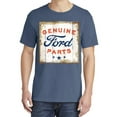 thumbnail image 2 of Wild Bobby, Ford Motors | Genuine Parts Sign, Cars and Trucks, Garment-Dyed Washed Look Short Sleeve Tees, Navy, Medium, 2 of 3