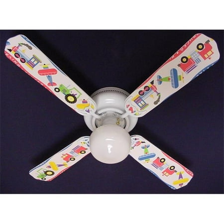 

Ceiling Fan Designers 42FAN-KIDS-KPTT Planes Trains Trucks Ceiling Fan 42 in.
