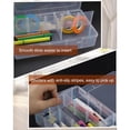 thumbnail image 6 of Ksopiavobs Tackle Box Organizer Plastic Organizer 1 Pack Bead Container Plastic Organizer Box with Dividers Plastic Jewelry Box Large 15 Grid Craft Organizer, 6 of 6
