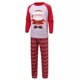 thumbnail image 3 of Pijama navideño a juego para Familia, Top rojo de Papá Noel y pantalón a cuadros, 3 of 4