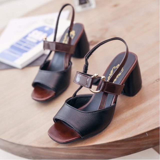 Sandalias de tacón alto de gladiador Vintage para mujer Gao Jinjia LED