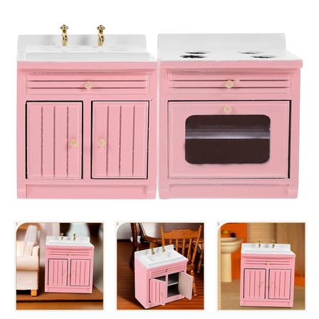 FRCOLOR  1/12 Scale Dollhouse Furniture Kitchen Sink Mini Accessories