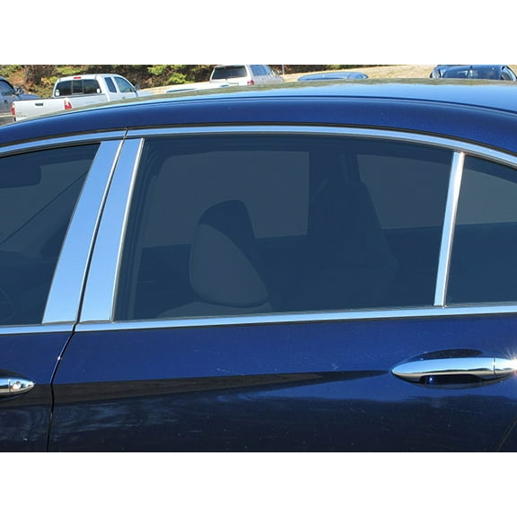 Stainless Steel Pillar Trim 6Pc Fits 2016-2017 Honda Accord PP16282 QAA