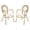 White/Tan, variant on SAFAVIEH Rosen Outdoor Patio Stacking Arm Chair, White, Set of 2