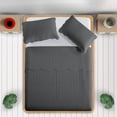 thumbnail image 6 of Imperial Rooms Lightweight 3-Piece King Quilt Set, Embossed Microfiber Bedspread with 2 Pillow Shams, Gray, 6 of 12
