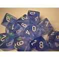 thumbnail image 3 of Sky Blue Borealis Dice with White Numbers D10 16mm (5/8in) Pack of 10 Dice Chessex, 3 of 3