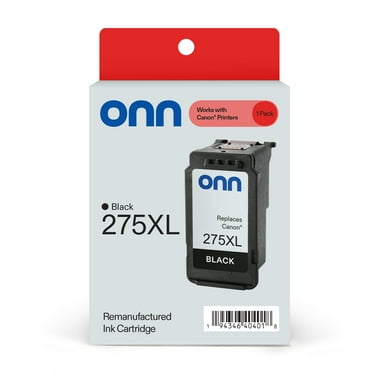ONN Remanufactured Canon PG-275XL High Yield Black Inkjet Cartridge