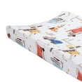 thumbnail image 2 of Bedtime Originals Construction Zone Changing Pad Cover - White/Trucks, 2 of 5