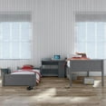 thumbnail image 3 of Hillsdale Capri Coastal Wood Twin over Twin Bunk Bed in Gray, 3 of 6