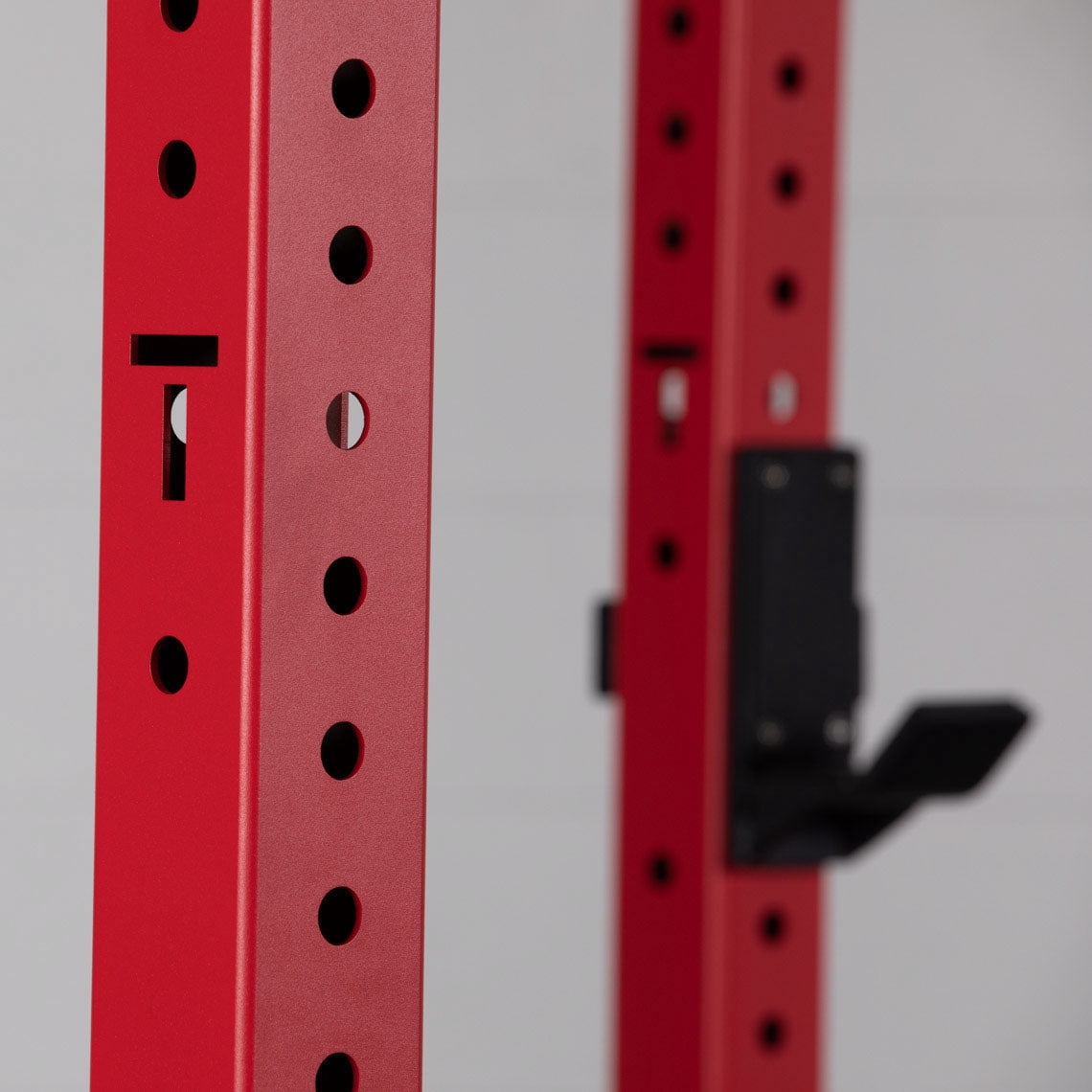 Titan Fitness X-3 Series 90" Red Bolt-Down Power Rack, 36" Depth, Rackable 1650 LB Cage, 1.25" and 2" Pull Up bars, Standard J-Hooks, Weight Plate Holders, Weightlifting and Strength Training