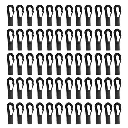 

60 Pcs Plastic Bungee/Elastic Rope/Shock Cord Hook for 4 or 5mm Bungee Shock Cord