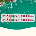 thumbnail image 3 of Uñas postizas adhesivas para niñas Kawyehu, 72 piezas, navideñas, 3 of 7