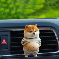 Car Aromatherapy Decoration, Flat Funny Car Ornament, Cute and Portable Car Interior Accessory, Humor Design, Air Freshener for Dashboard and Vent Outlet