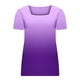 thumbnail image 4 of Camiseta informal de manga corta con cuello cuadrado y estampado para mujer Fridja  bn3187, 4 of 5
