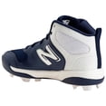 thumbnail image 4 of New Balance Youth 3000V6 Molded Baseball Cleats Navy/White Medium 4.5, 4 of 6