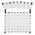 thumbnail image 5 of SAFAVIEH Wesson Woven Dining Chair, White/Black, Set of 2 (17 in. W x 20.5 in. D x 33.8 in. H), 5 of 7