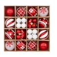 thumbnail image 3 of Naierhg 42/44Pcs Vibrant Christmas Tree Ball Set Multicolor Ornaments Plastic Balls for Festive Home Decor White, 3 of 8