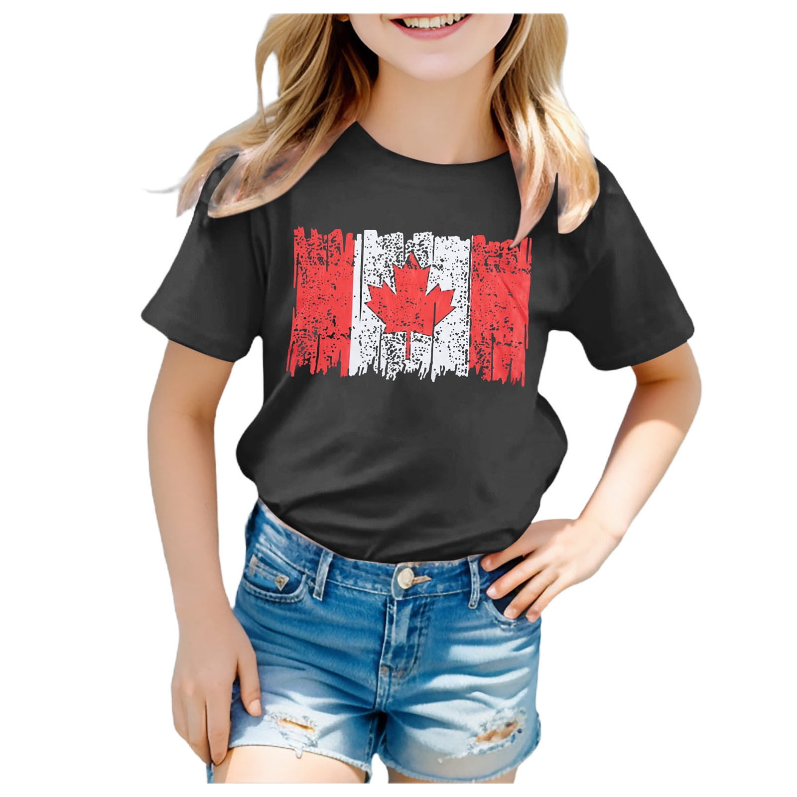 Girls Short Sleeve Crewneck T-Shirt – Mint Green Casual Top For Ages 1-13 Years, Soft Summer Tee For Everyday Wear