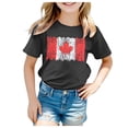 thumbnail image 1 of WEAIXIMIUNG T-Shirt à Manches Courtes pour Petites Filles, Col Rond, Coupe Décontractée, Basique, 1 of 4