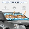 thumbnail image 7 of Picia Animals on Noah's Ark Floating 2 Piece Car Windshield Sun Shade Foldable | Foldable Sun Shield for Front Window Blocks UV Rays and Keeps Your Vehicle Cool-Medium, 7 of 7