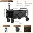 thumbnail image 2 of Carro plegable de gran capacidad, carro plegable portátil, carro plegable resistente para acampada, jardín, compras, deportes, 2 of 9