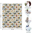 thumbnail image 4 of Cartoon Construction Vehicles Cones Gray Pattern Blanket,Comfortable Soft Lamb Wool Throw Blanket,All Season,Warm Lightweight Blankets for Sofa Bed Couch Living Room Chair,30"x40", 4 of 4