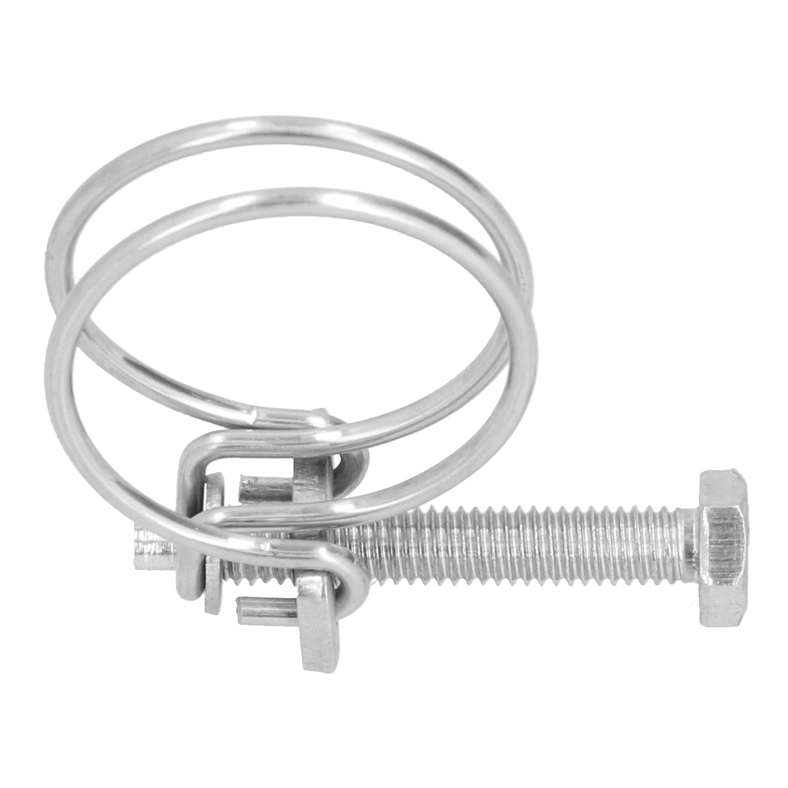 Henmomu Steel Double Wire Hose Clamp Set, Reduce Pressure Double Wire