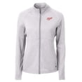 thumbnail image 2 of Women's Cutter & Buck Heather Gray Dayton Flyers Vault Adapt Eco Knit Heather Recycled Full-Zip Jacket, 2 of 3