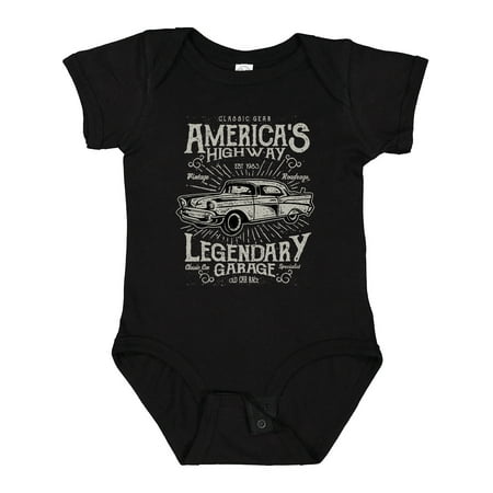 

Inktastic America s Highway Classic Car Gift Baby Boy Bodysuit