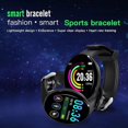 thumbnail image 2 of D18 Smart Watch Waterproof Blood Pressure Heart Rate Monitor Fitness Sport Smartwatch Photo Taking Music Smart Bracelet, 2 of 11