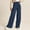 Dark Blue, variant on Womens Casual Wide Leg Dress Pants High Waist Tailored Button Down Trousers With Pockets plus Size Casual Dress Pants for Women Fancy Clothes for Teens Women's Dress Pant Womens Work Bottoms Petite
