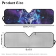thumbnail image 7 of Yuyamidu Wolf Windshield Sun Shade for Wrangler Rubicon Sahara TJ JK JKU 2 & 4 Door-Blocks UV Rays Sun Visor Purple Galaxy Car Sun Shade Keep Your Vehicle Cool, 7 of 7