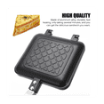thumbnail image 4 of Grilled Sandwich Maker Bread Toast Breakfast Machine HotDog Sandwich Pan Non-Stick Aluminum Flip Pan Kitchen Tool, 4 of 7