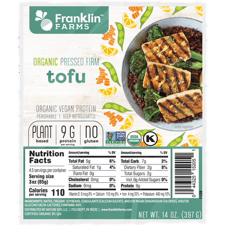Nature Soy Refrigerated Organic Pressed Firm Tofu, 14 oz