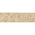 thumbnail image 3 of LaRibbons 2 1/2" Wired Ribbon | "Scroll" Natural/Gold | 10 Yard Roll, 3 of 6