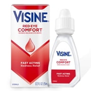 (3 pack) Visine Red Eye Comfort Redness Relief Eye Drops, 0.5 fl. oz