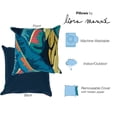 thumbnail image 7 of Liora Manne Visions III Banana Plant Indoor Outdoor Decorative Pillow Aqua, 7 of 7