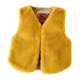thumbnail image 5 of Teen Girls Fuzzy Vest Yellow Vest Kids Cozy Warm Winter Clothes Girls Vests 11-12 Years, 5 of 5